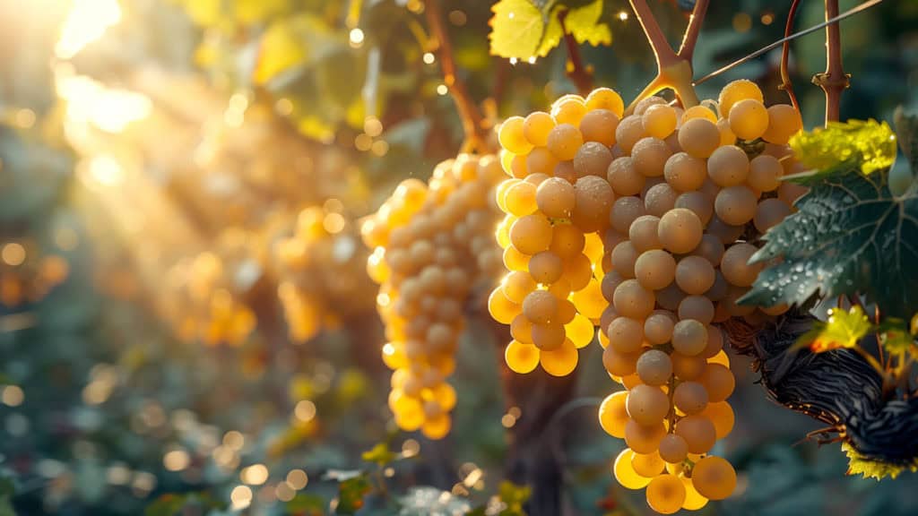 Heida-Weinreben im Walliser Weinberg – typische Rebsorte
