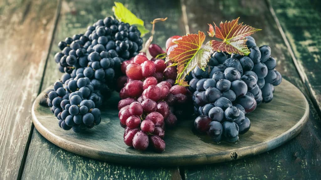 Verschiedene rote Weintrauben – Basis für vollmundige Rot-Cuvée