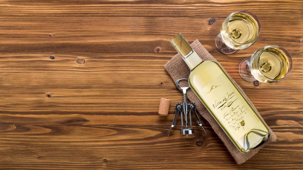 Fendant Weisswein Ville de Sion im Leinensack