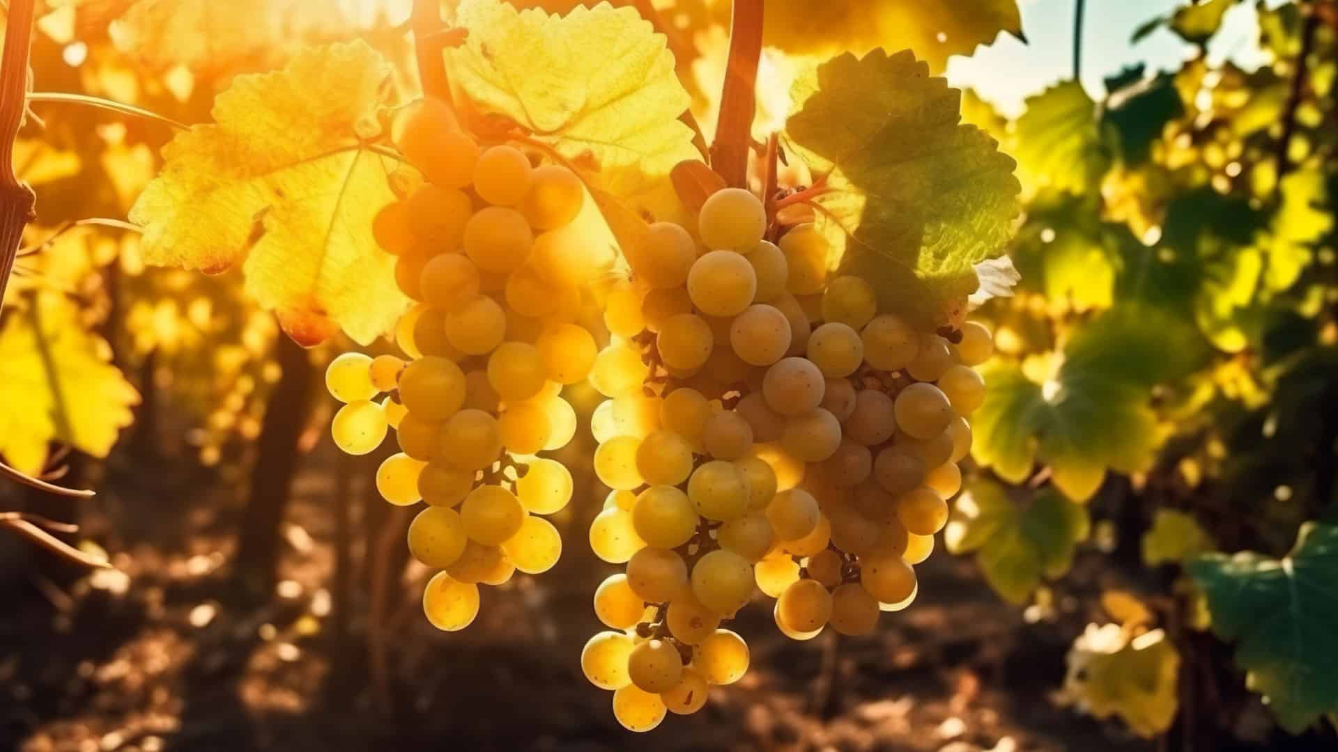 Die charmante Marsanne 4 marsanne weissweintraube im weinberg