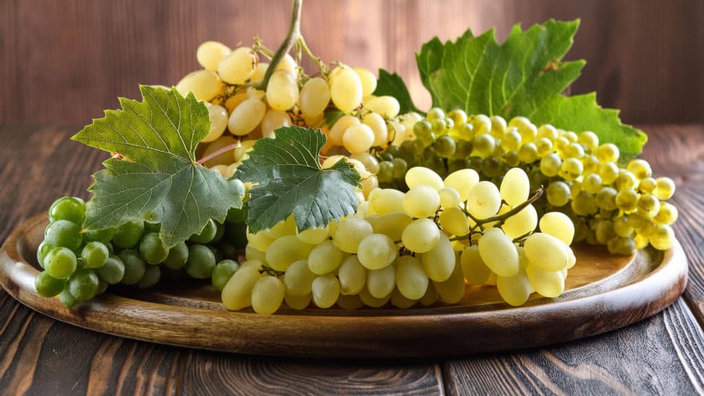 Verschiedene Weissweintrauben – Vielfalt der Rebsorten
