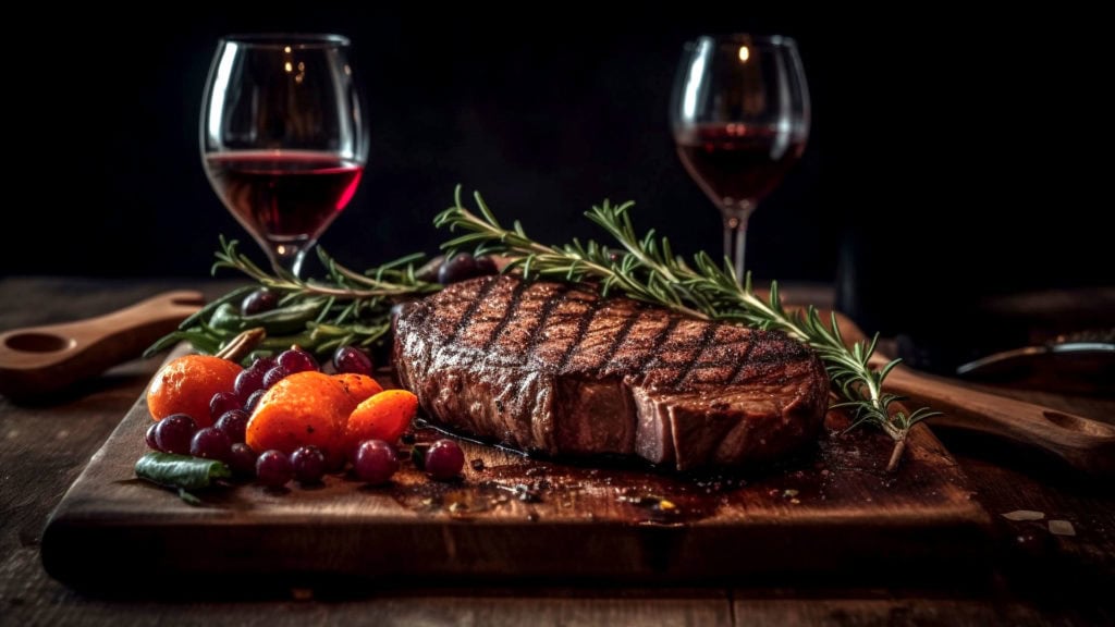 Winepairing zu BBQ mit verschiedenen Weinen