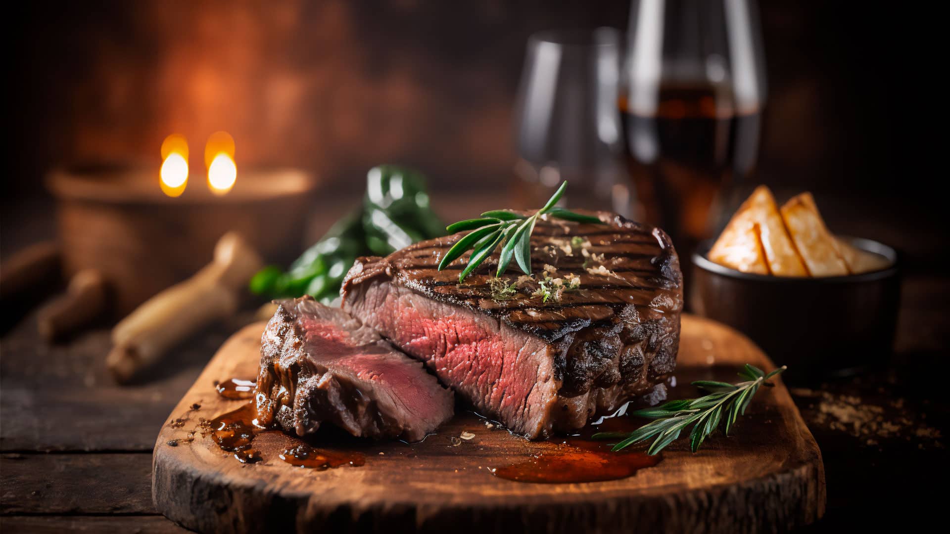 wein rindfleisch gegrillt