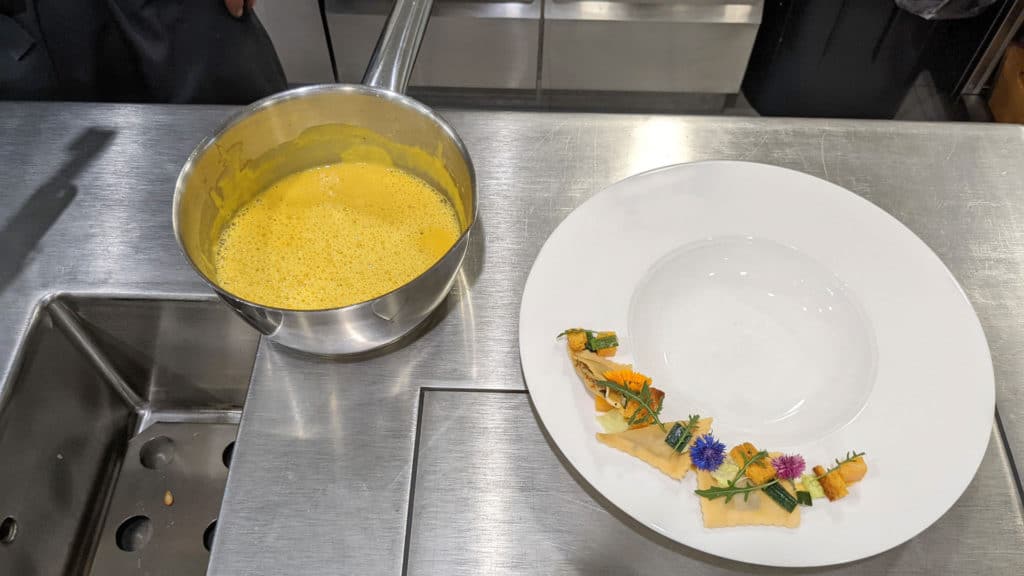 La crème de potiron de Fernando 8 tenne gluringen kuerbiscreme anrichten