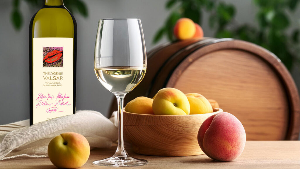 Chardonnay-Weisswein mit Aromen von Apfel und Pfirsich – fruchtiger Genuss