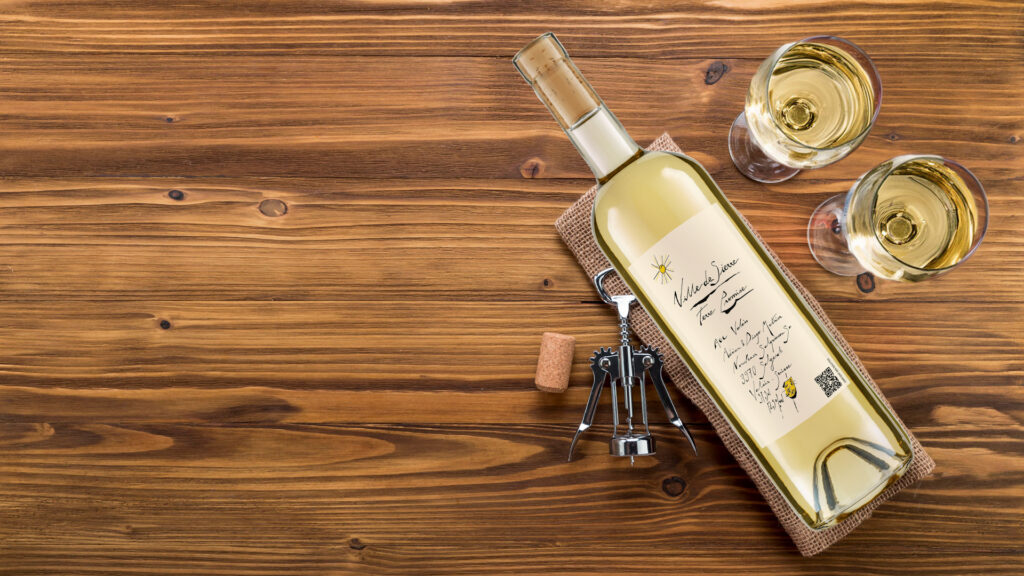 Fendant Weisswein Ville de Sion im Leinensack