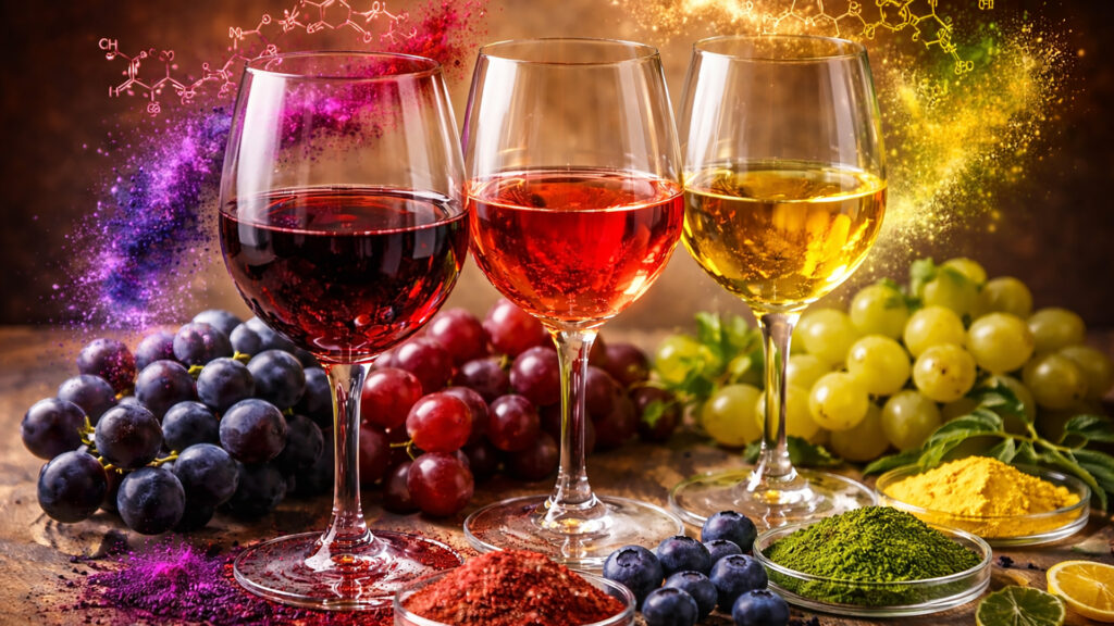 Polyphenols - close-up of grapes, illustration of flavonoids