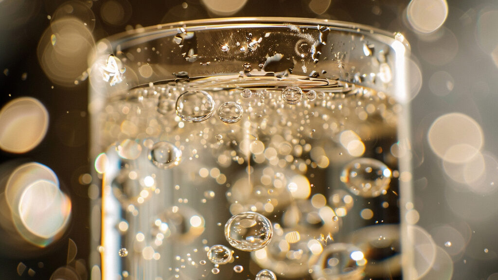 Sprudelnder Sekt im Glas – Perlender Wein aus kontrollierter Gärung