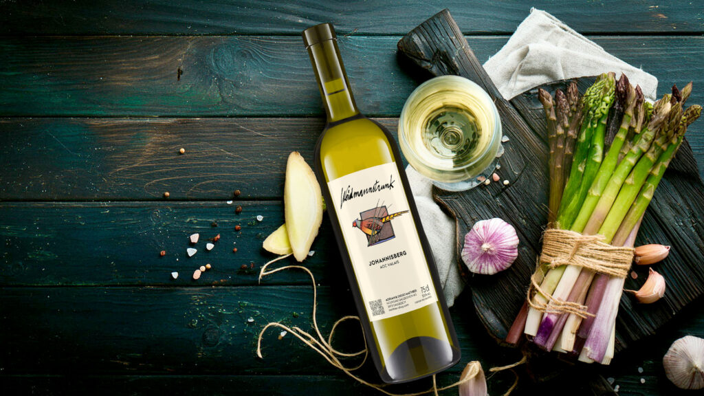 Johannisberg Weidmannstrunk mit Spargel – klassische Weissweinbegleitung