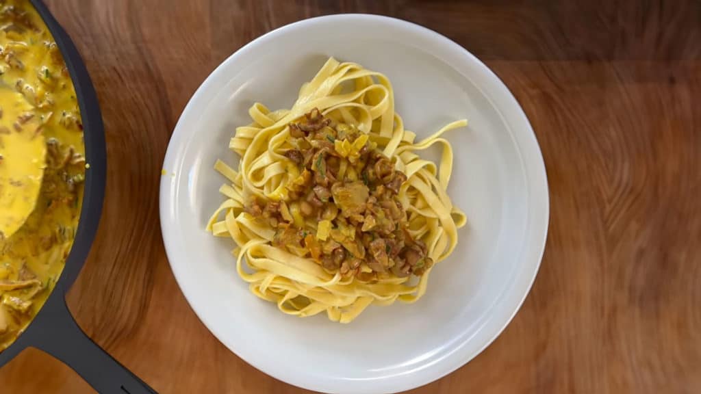 Pilz Sauce 64 pilz safran sauce mit Pasta