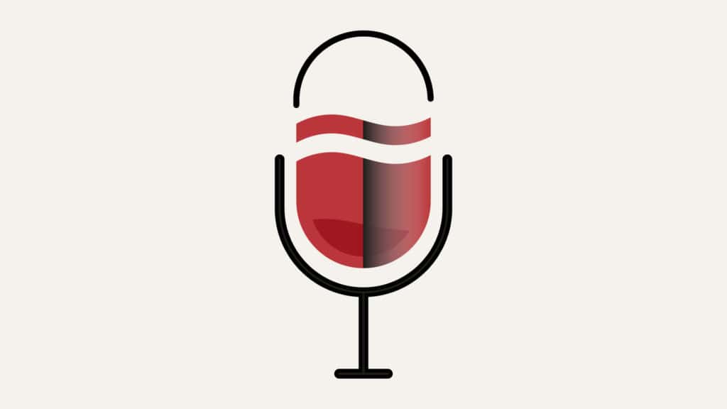 Podcast Hospices de Salquenen 36 Icon von einem roten Weinglase