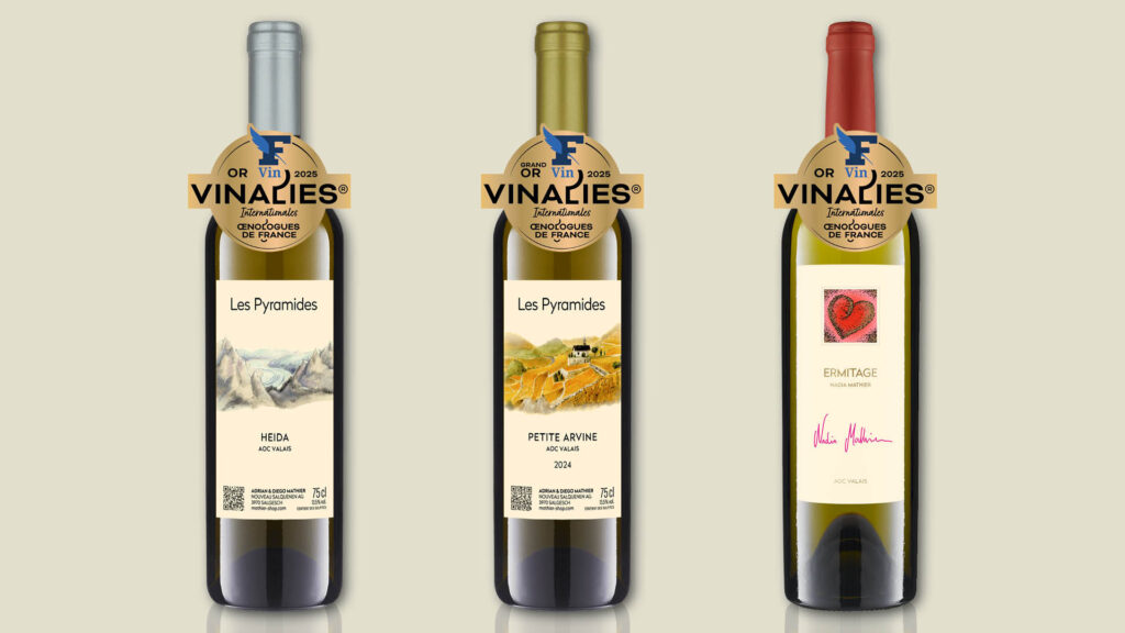 Triple wine success at the Vinalies 2025 1 Award for top wines: Our Petite Arvine, Heida and Ermitage impress at the Vinalies Internationales 2025